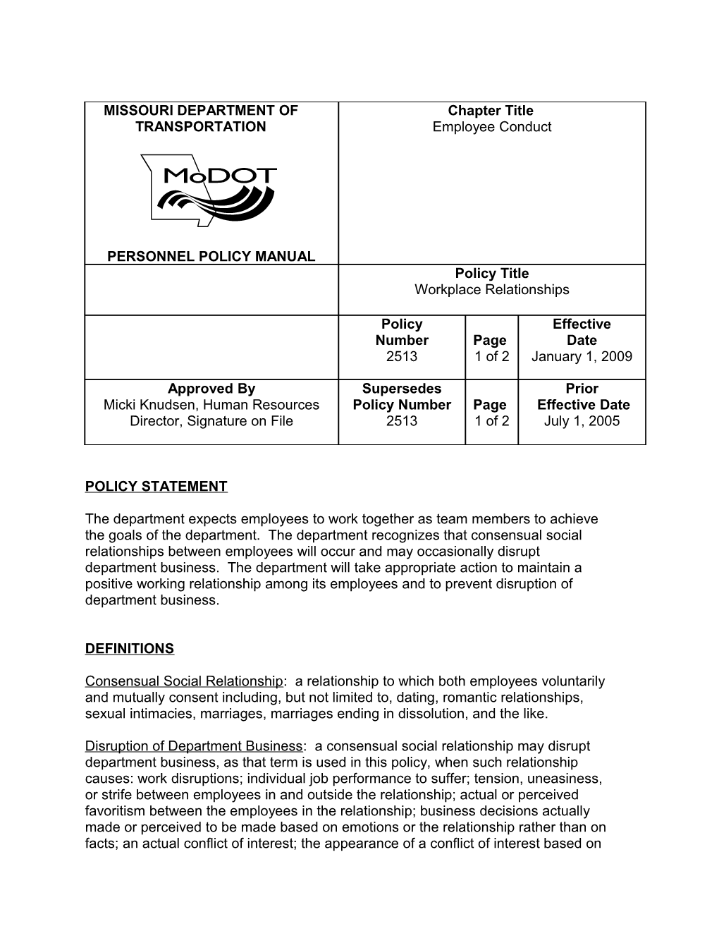 Missouri Department of Transportation s4