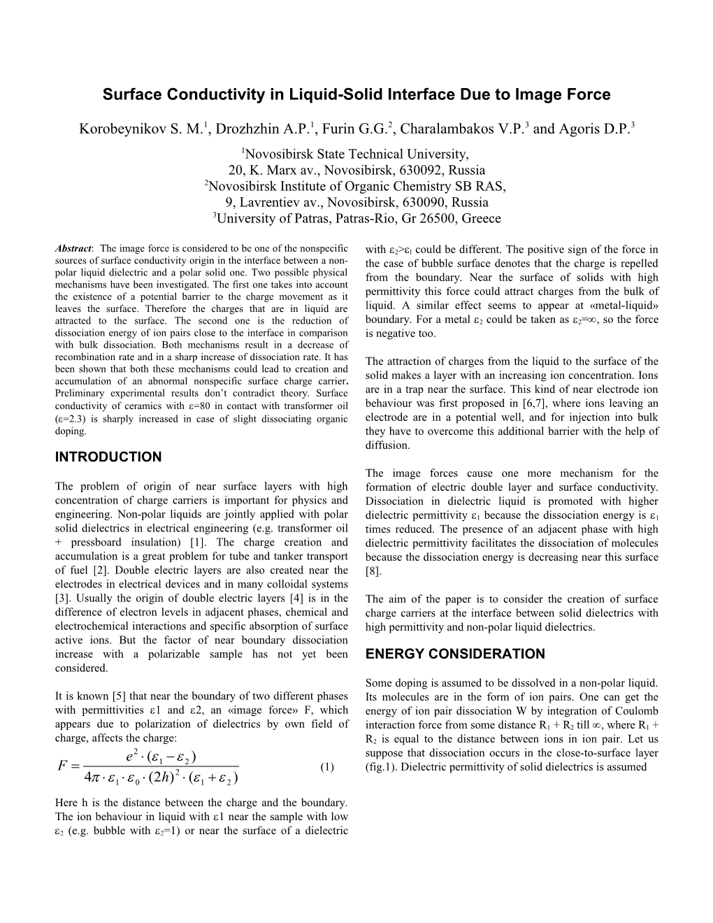 Preparation of Papers in Camera-Ready, Two Column Format for the IEEE DEIS 1997 International