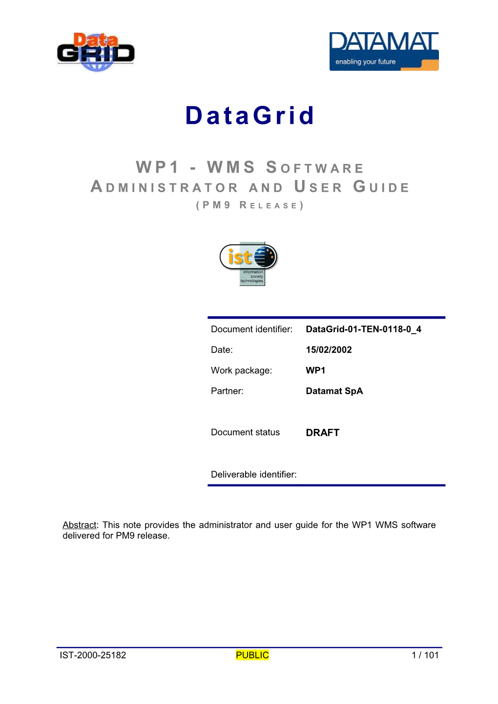 WMS SW Admin and User Guide