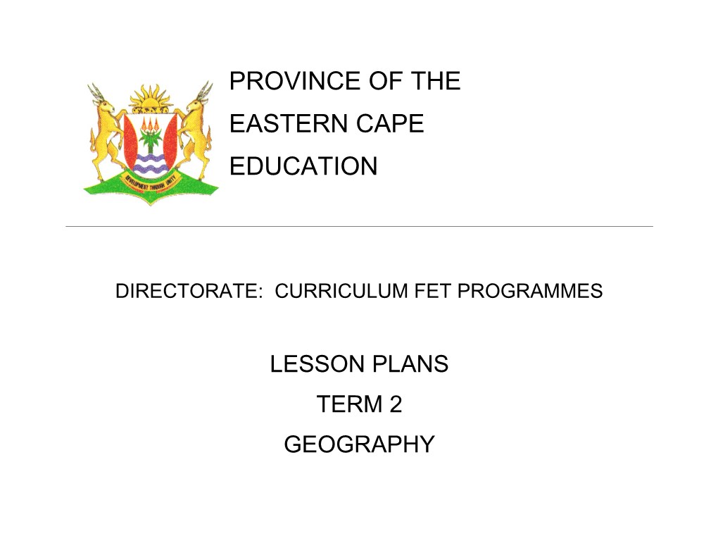 Directorate: Curriculum Fet Programmes s1