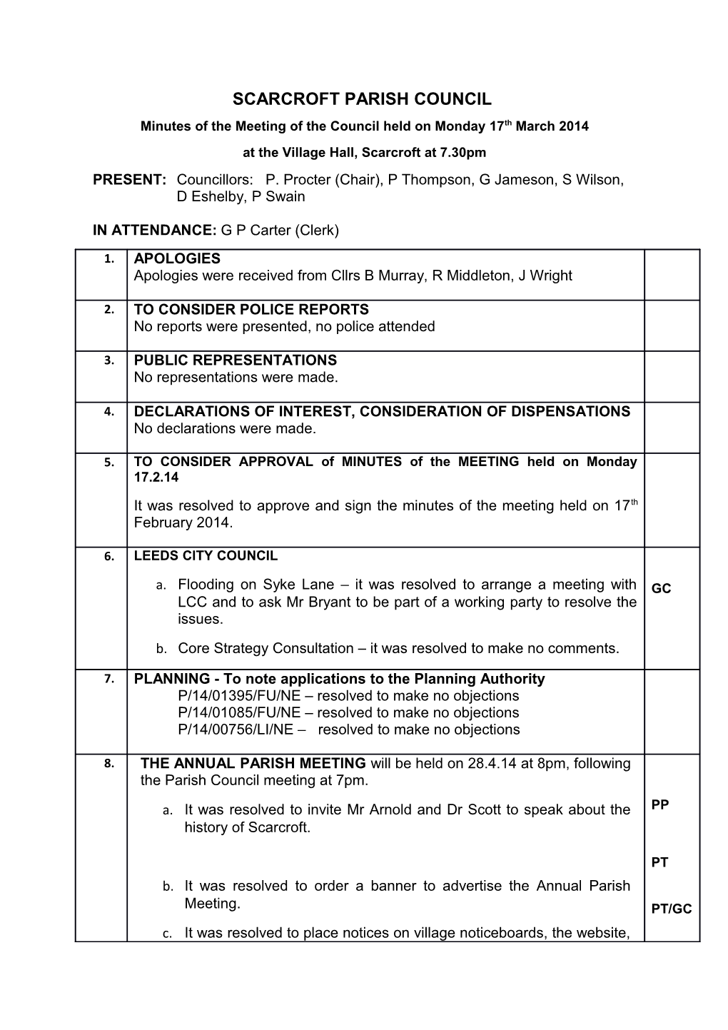 Scarcroft Parish Council