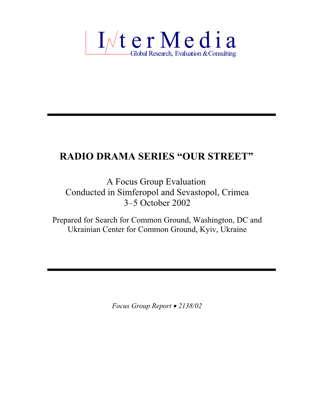 Evaluation Radio Drama Series Programming