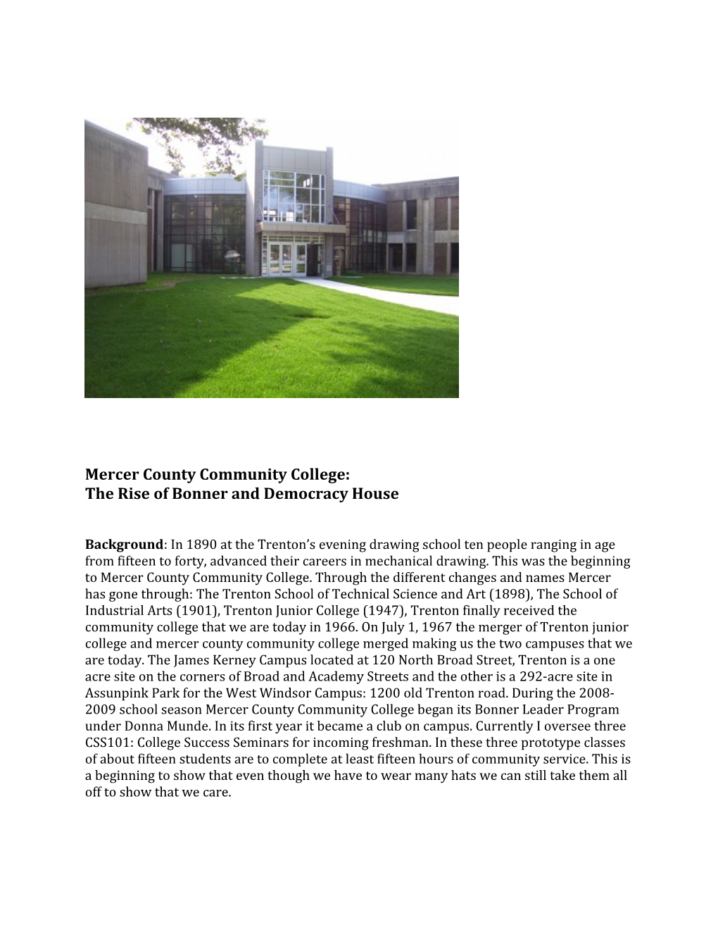 Mercer County Community College s3