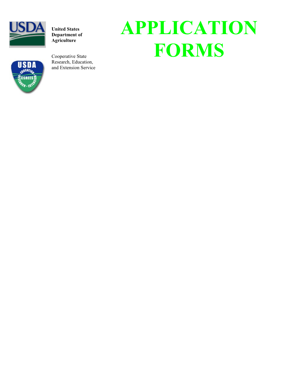 Proposal Cover Page Form CSREES-2002