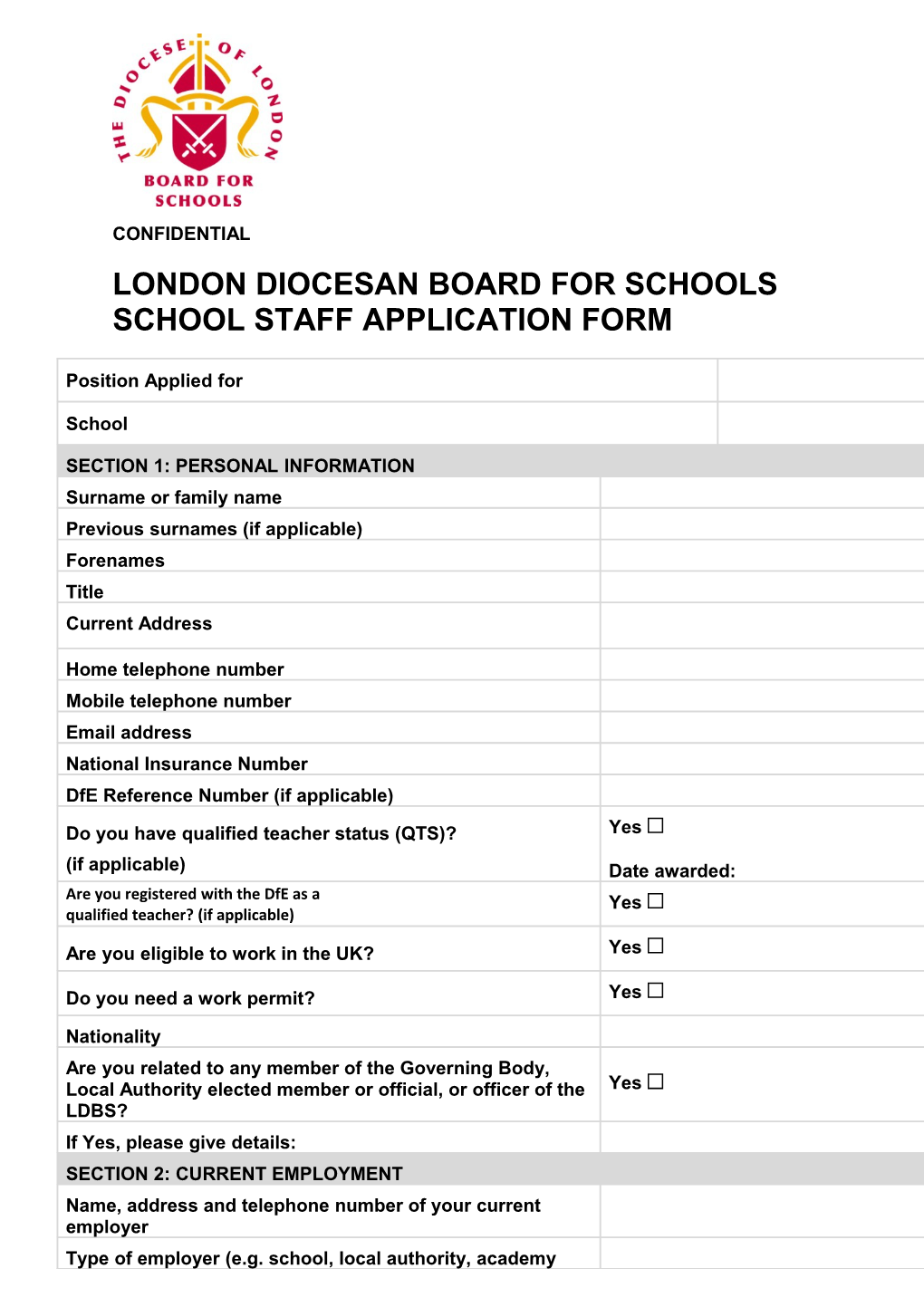 Section 10: Monitoring Sheet