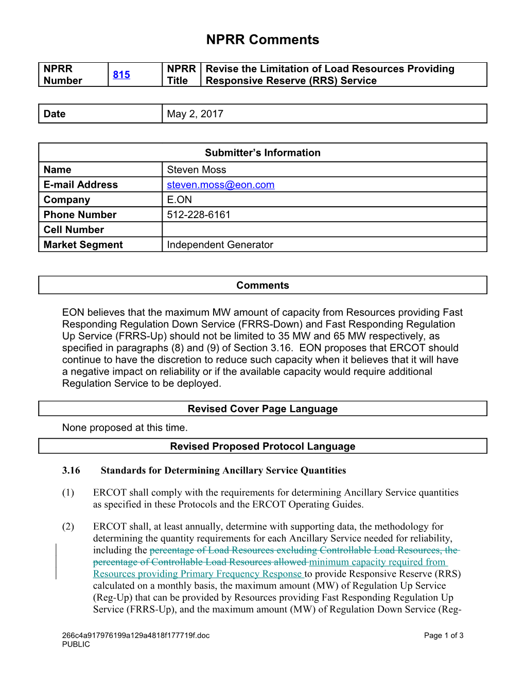 3.16Standards for Determining Ancillary Service Quantities