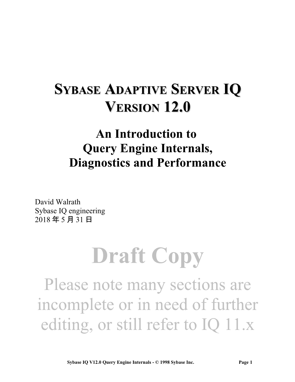 Sybase Adaptive Server IQ