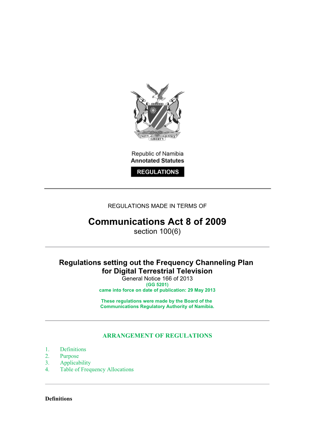 4378-Gov N226-Act 8 of 2009 s8