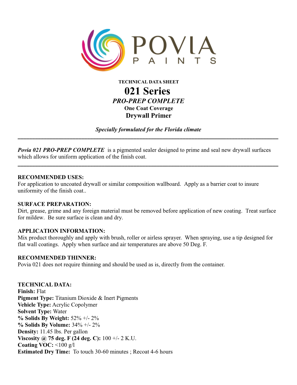 POVIA PAINTS, Inc s1