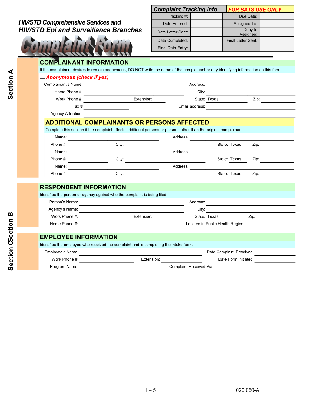 HIV/STD Comprehensive Services And