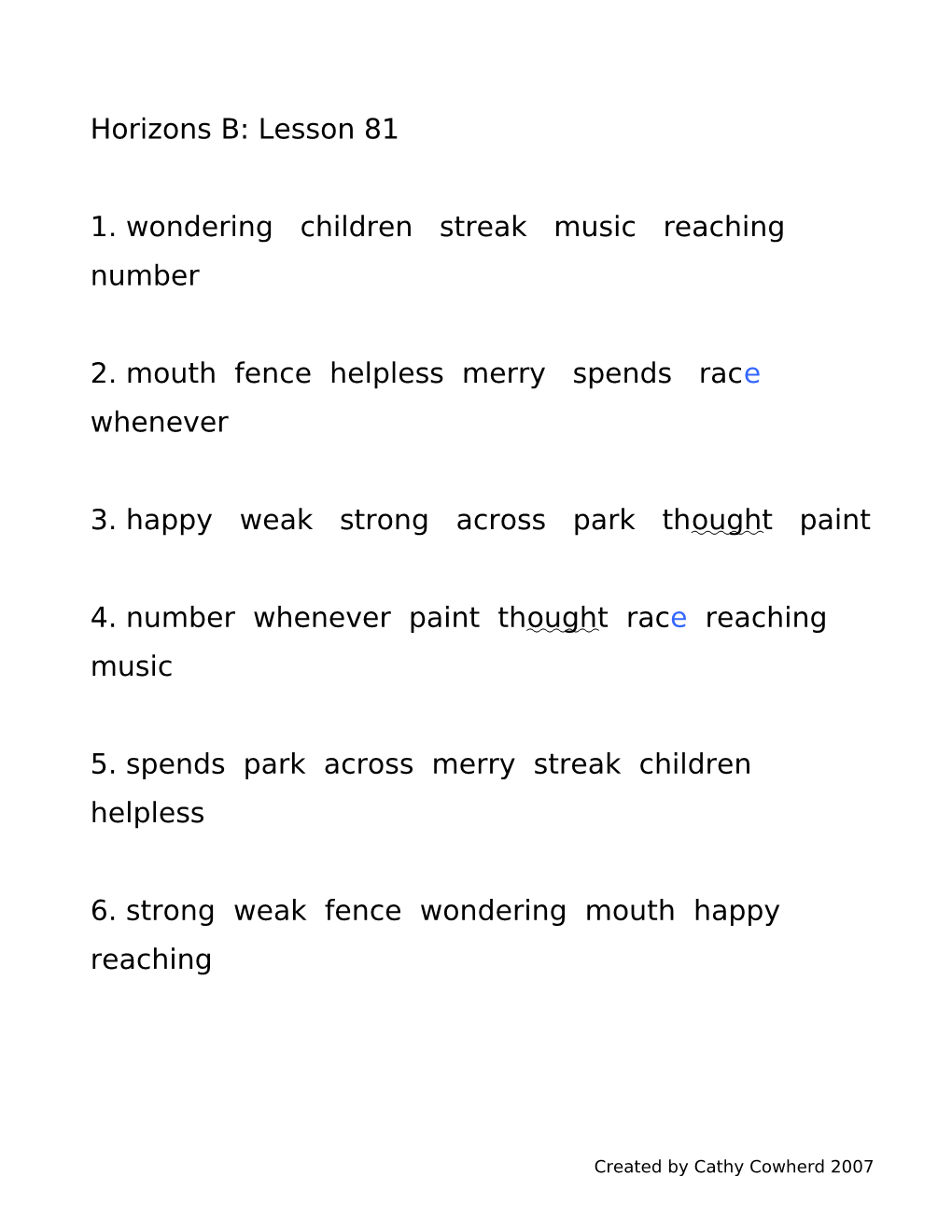 1. Wondering Children Streak Music Reaching Number