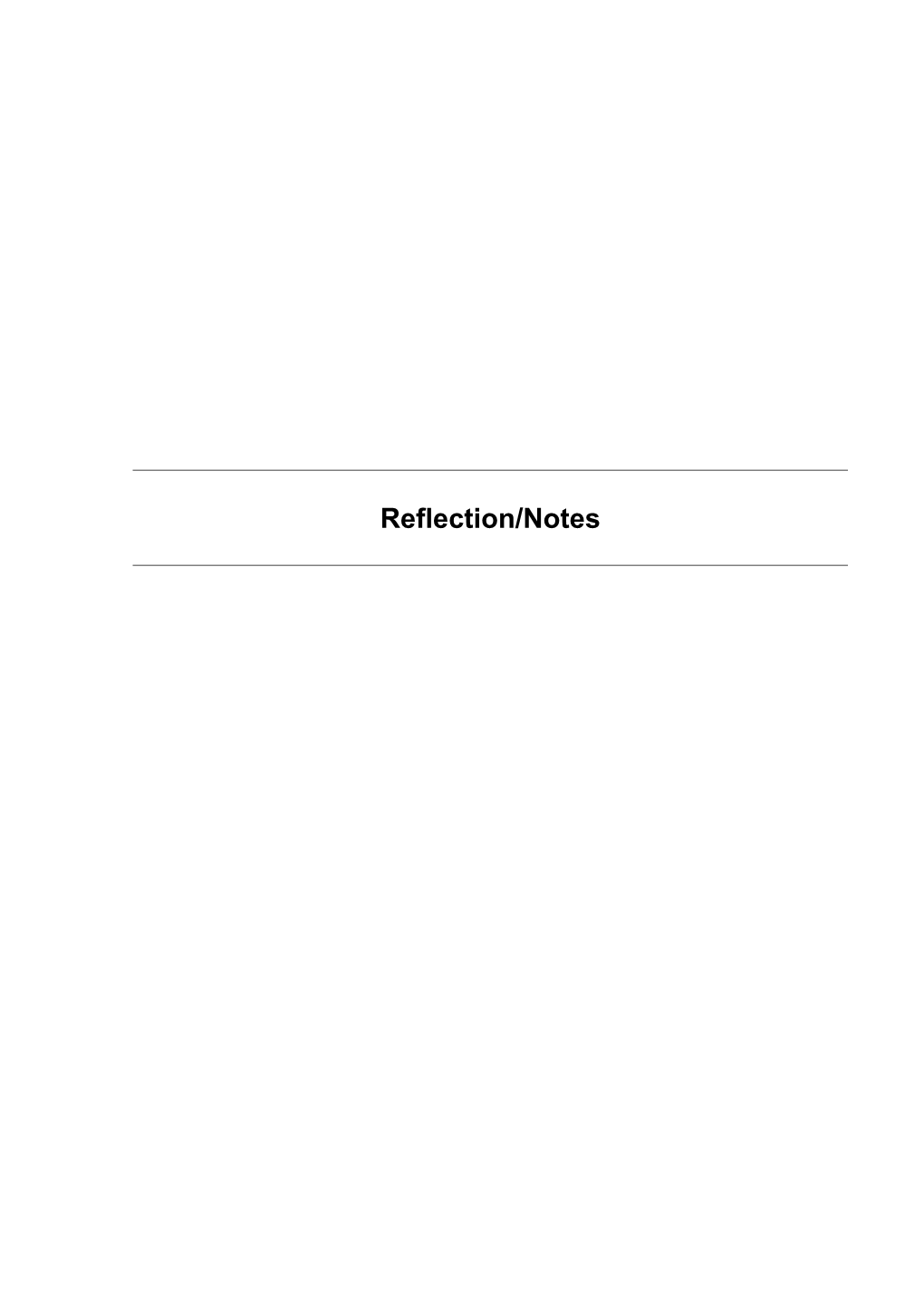 Iltlp Formative Reflection Sheets