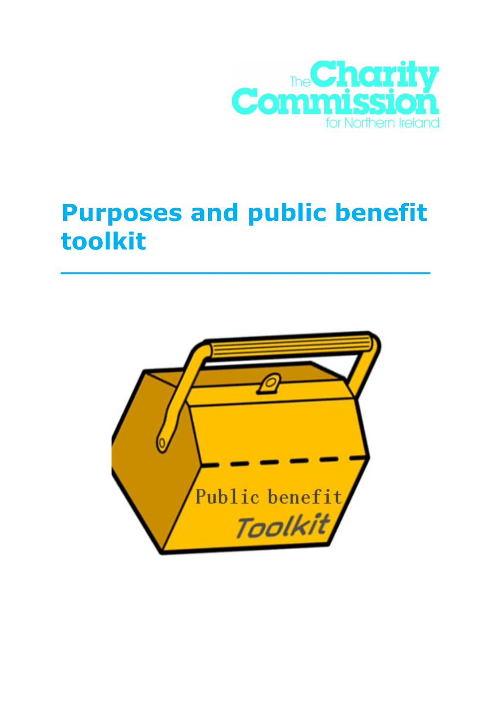 Purposes and Public Benefit Toolkit
