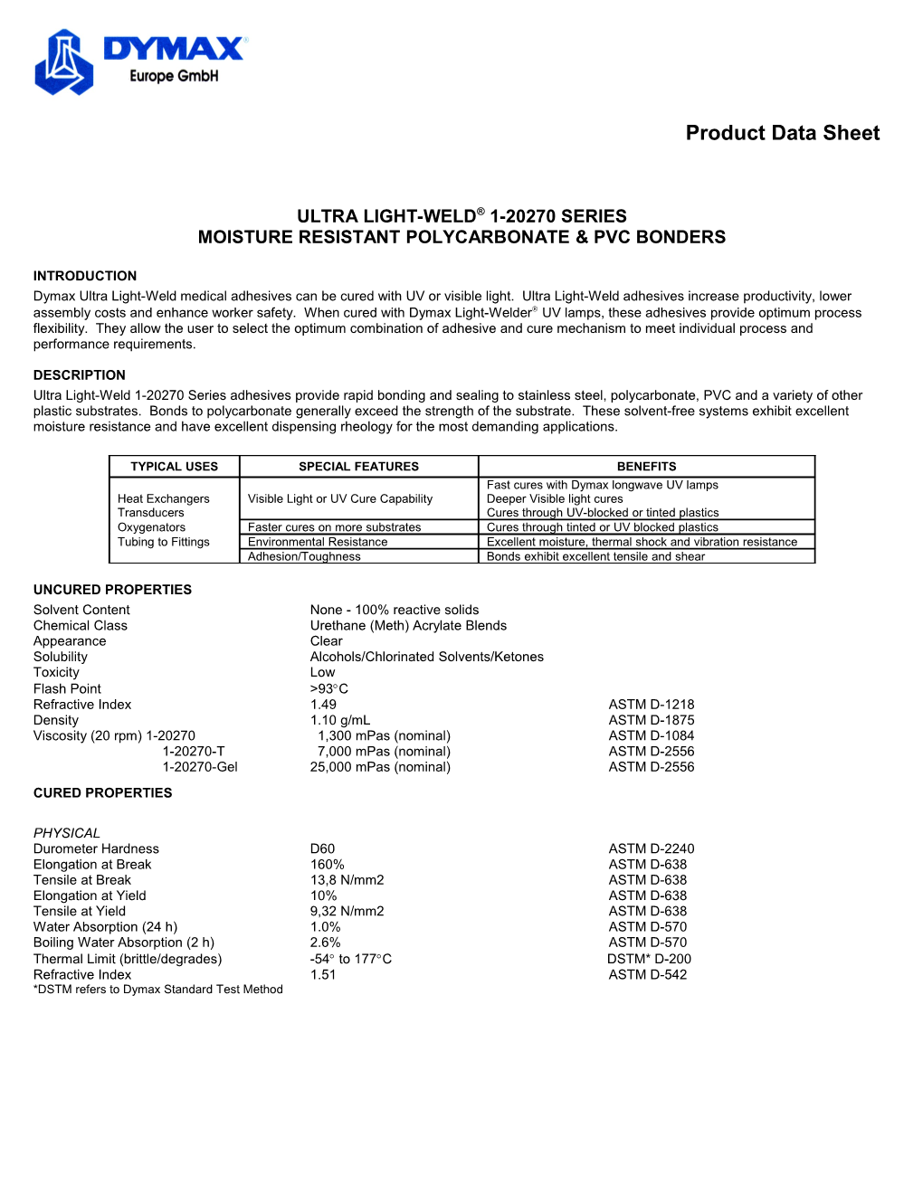 Ultra Light-Weld 1-20270 Series