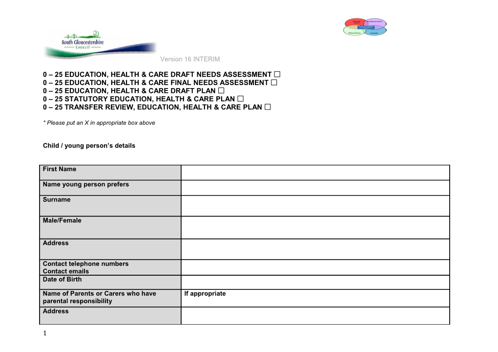 Education, Health & Care Plan