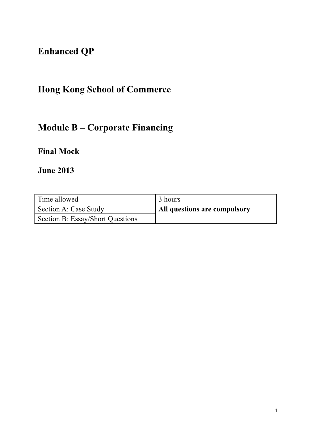 Hong Kong School of Commerce