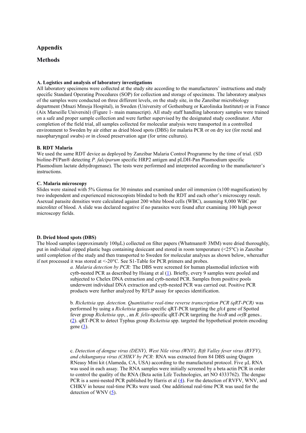 A. Logistics and Analysis of Laboratory Investigations