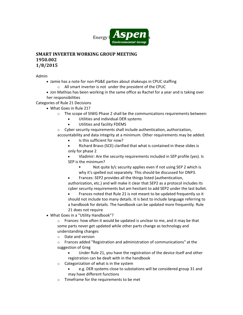 Smart Inverter Working Group Meeting s1