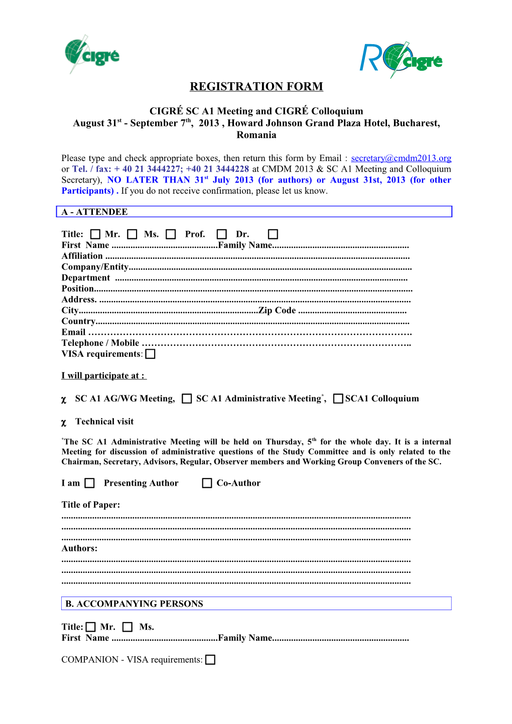 New Registration Form