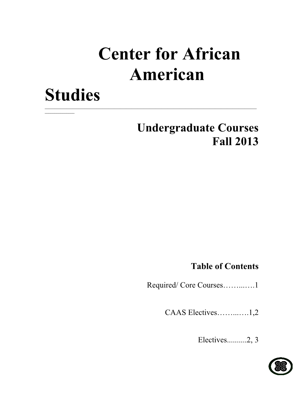 Center for African