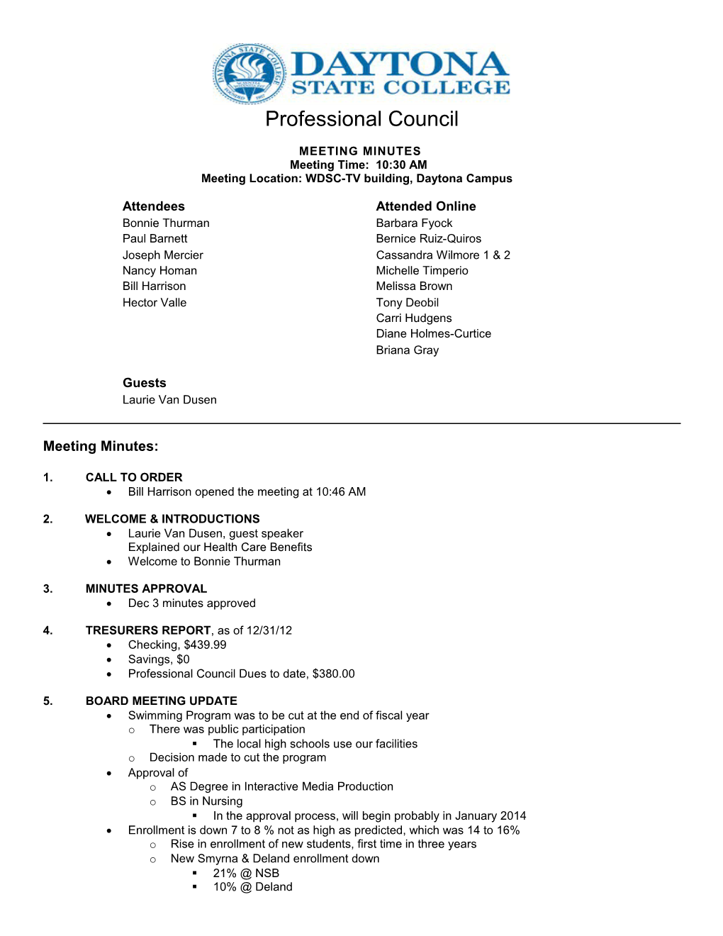 Meeting Minutes Template 9
