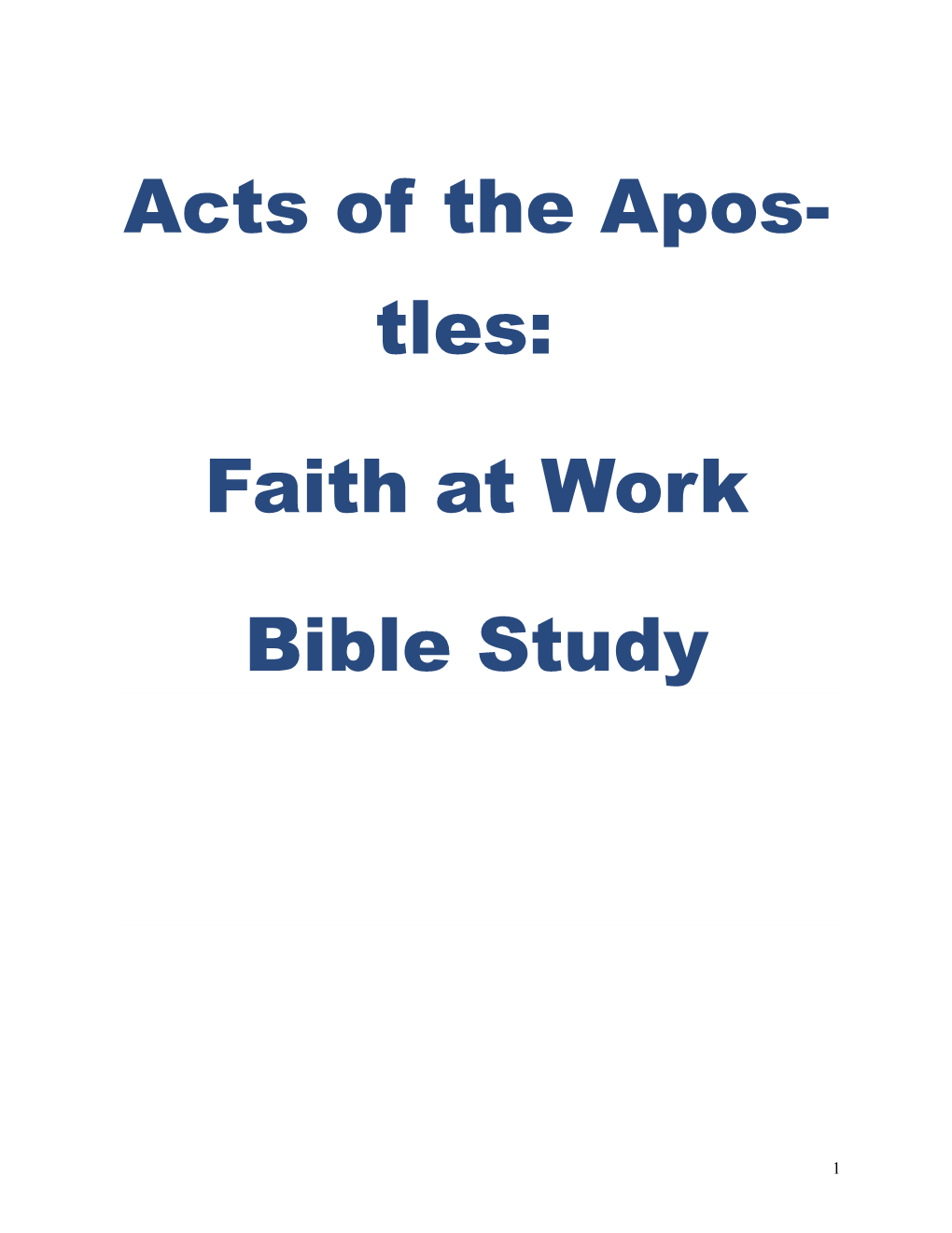 Acts of the Apostles