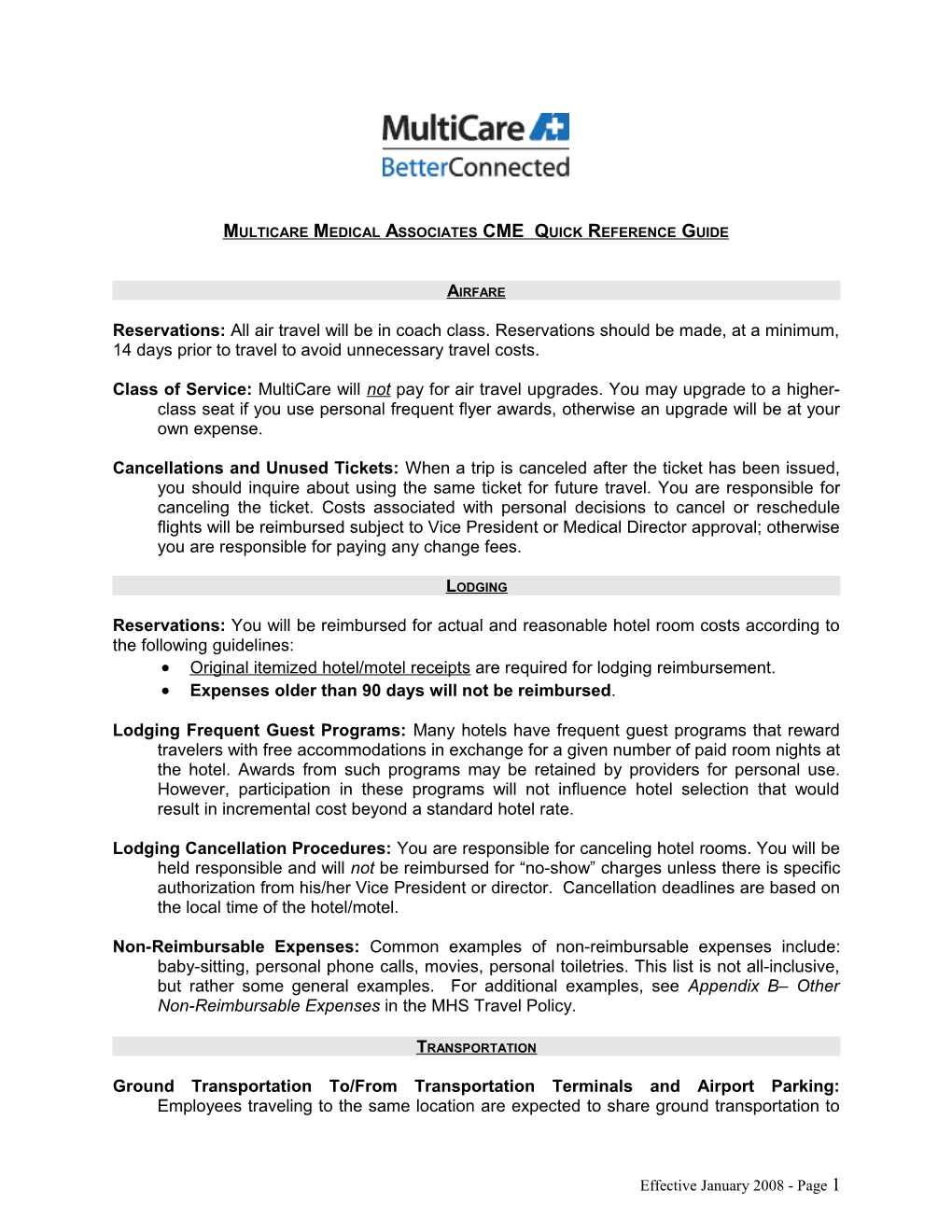 CME Quick Reference Guide