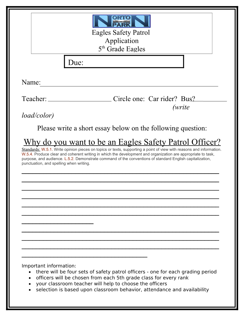 Safety Patrol Application