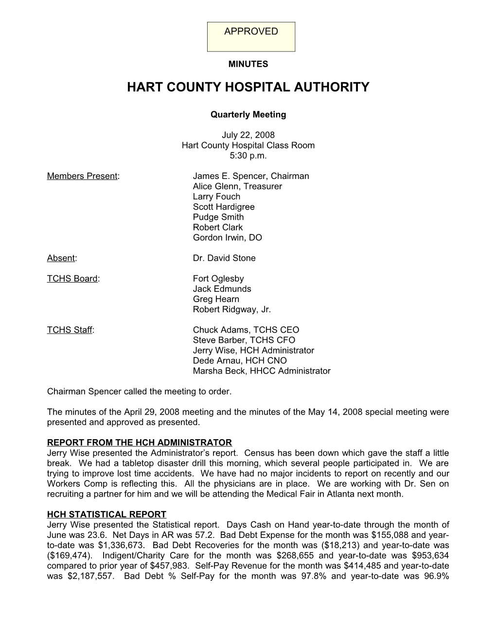 Hart County Hospital Authority