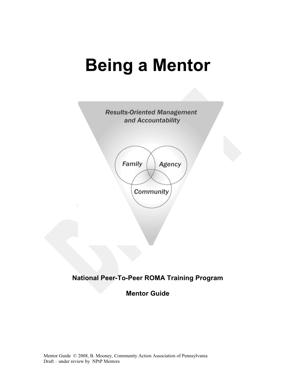 National Peer-To-Peer ROMA Training Program