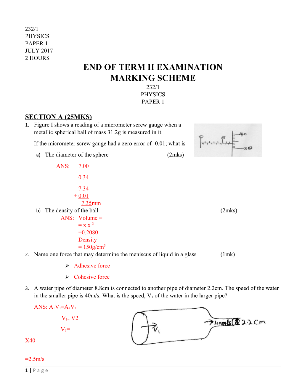 End of Term Ii Examination