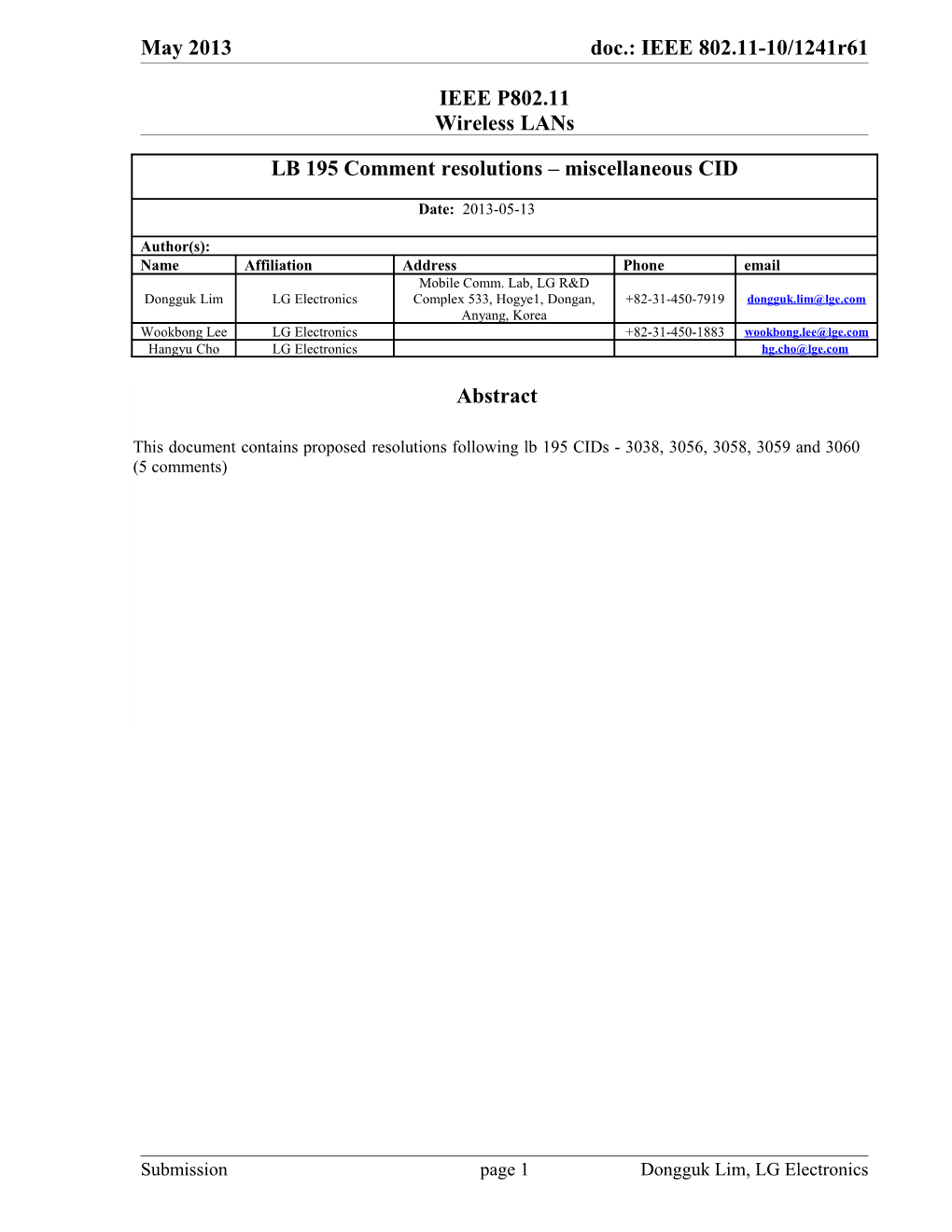 Interpretation of a Motion to Adopt s13