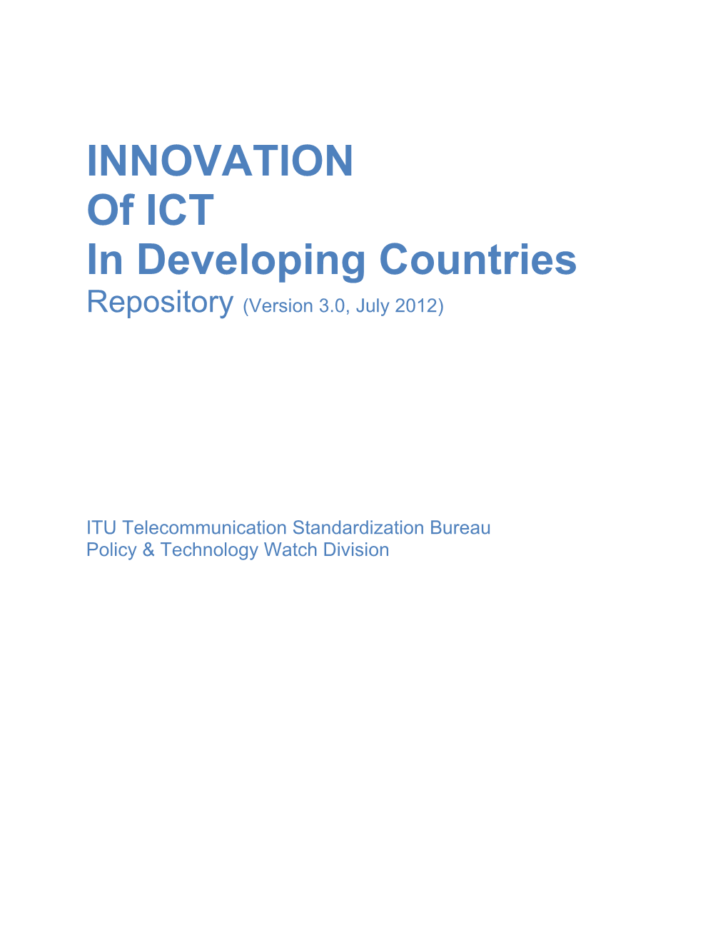 In Developing Countries