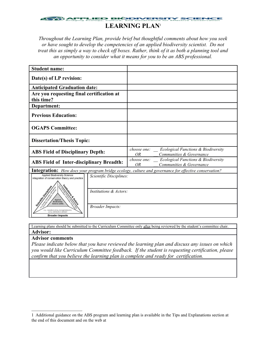 Learning Plan 1