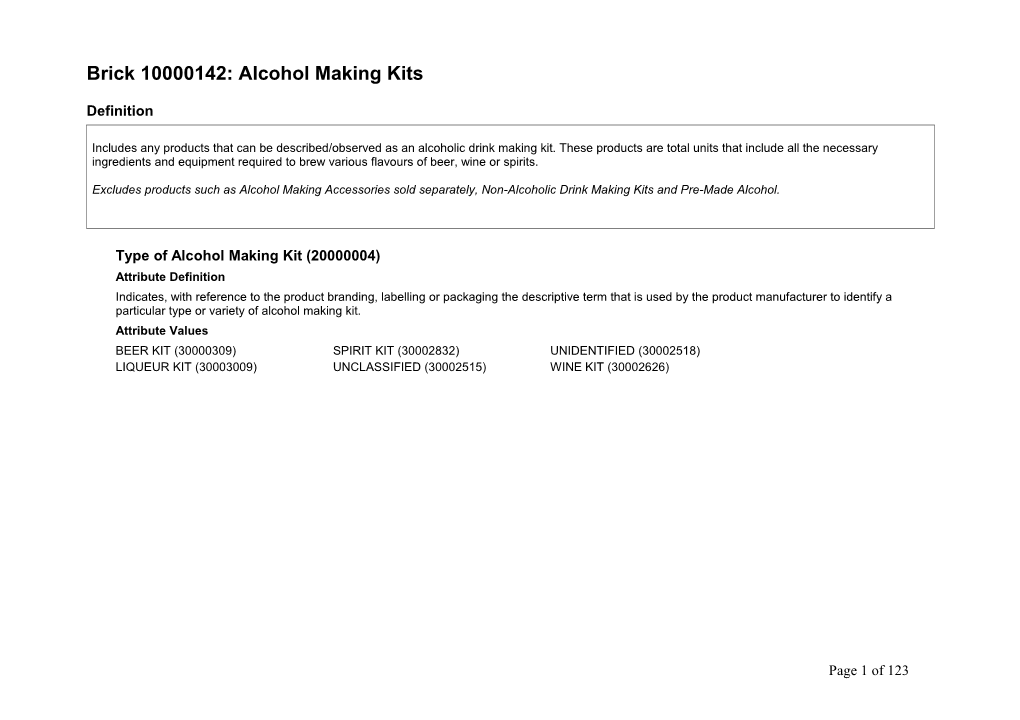 Brick 10000142: Alcohol Making Kits