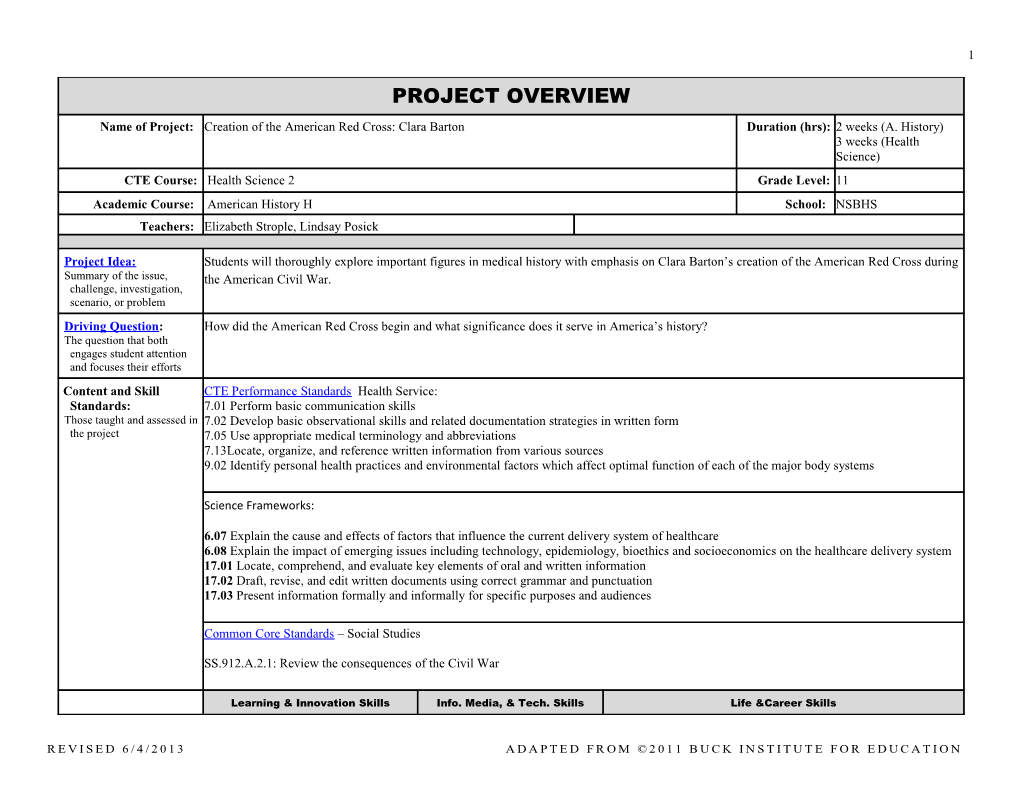 PROJECT OVERVIEW Page 1 s1