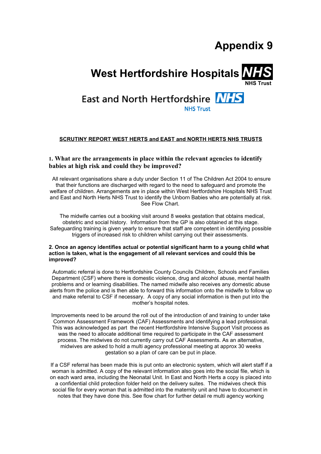 West Hertfordshire Hospitals NHS