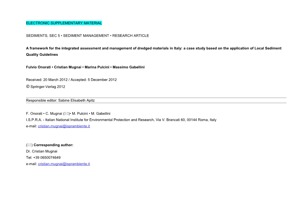 Sediments, Sec 5 Sediment Management Research Article