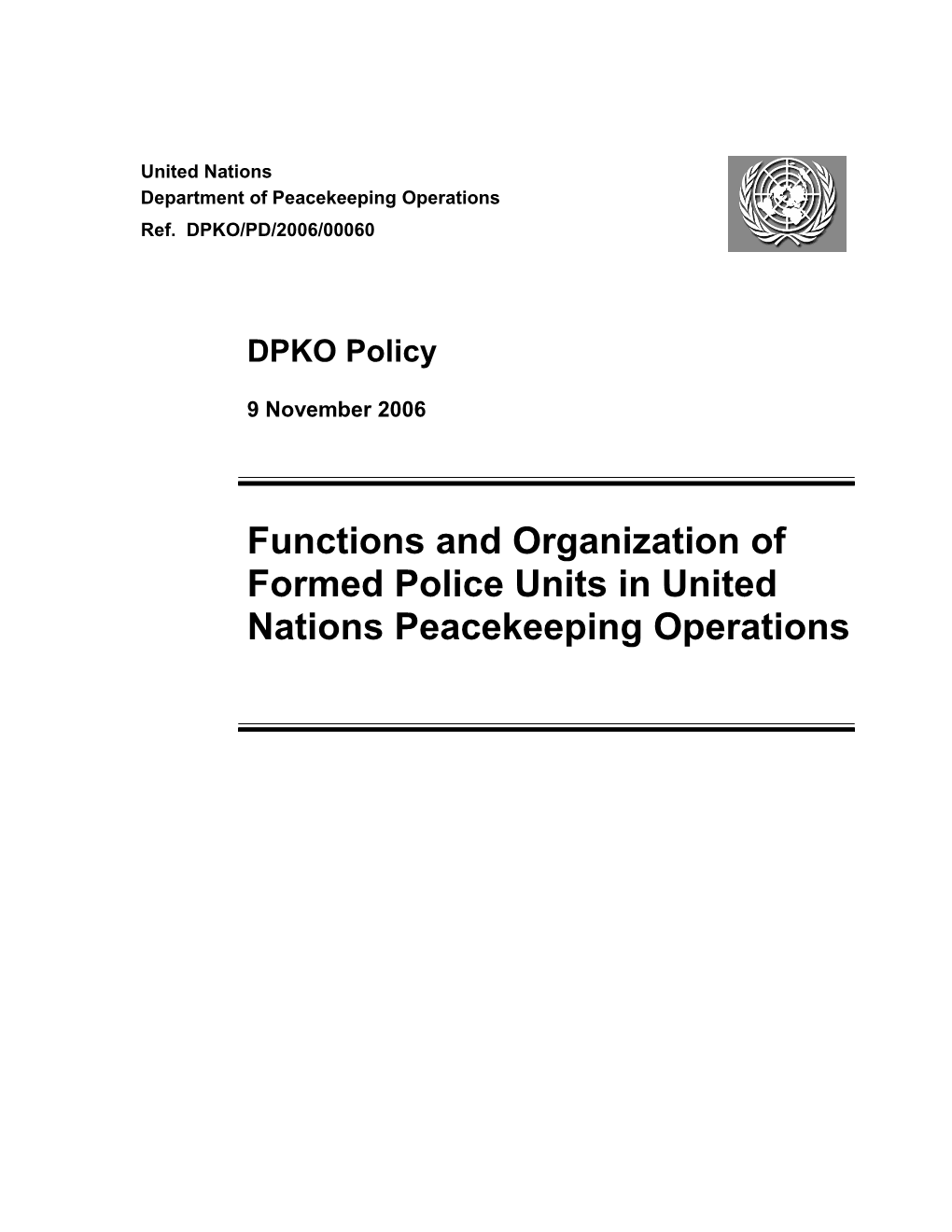 D. Description, Functions and Organization