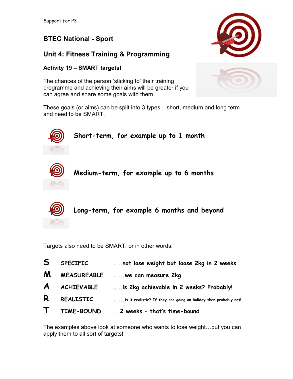 Unit 4: Fitness Training & Programming