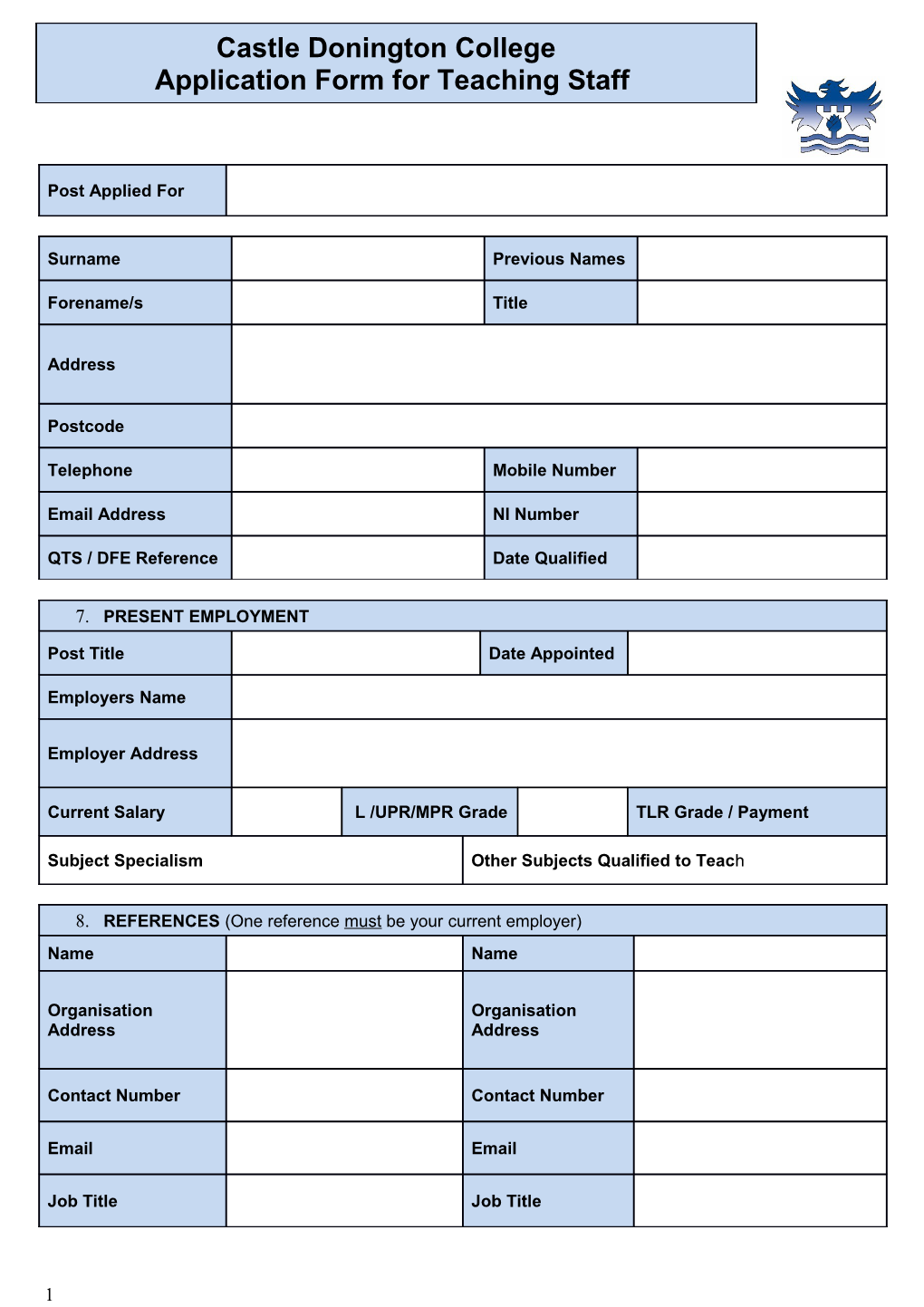 Section 3: Education and Training