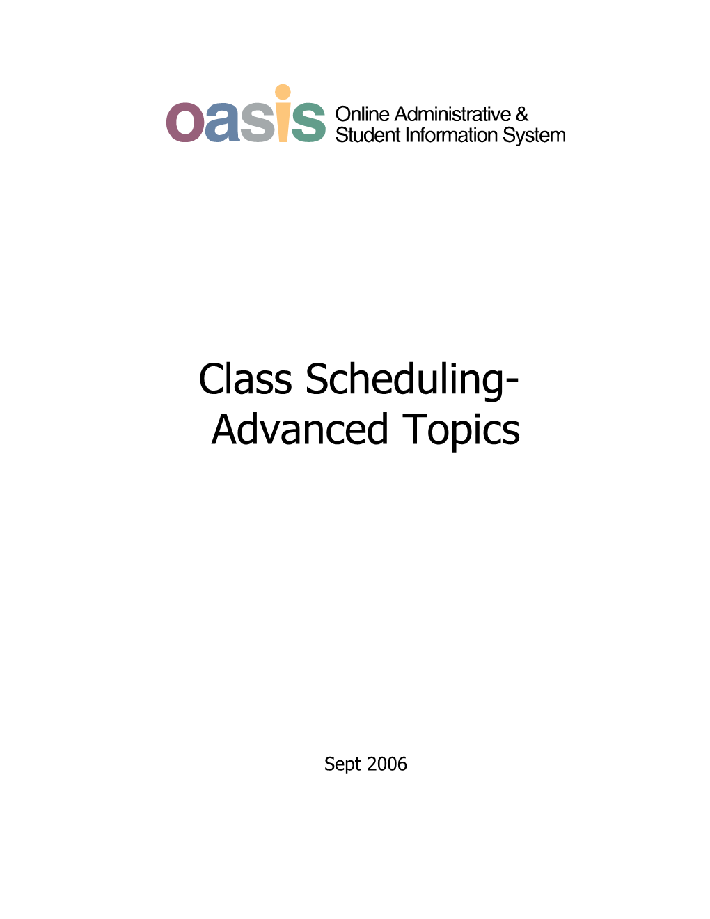 Class Scheduling-Mentors