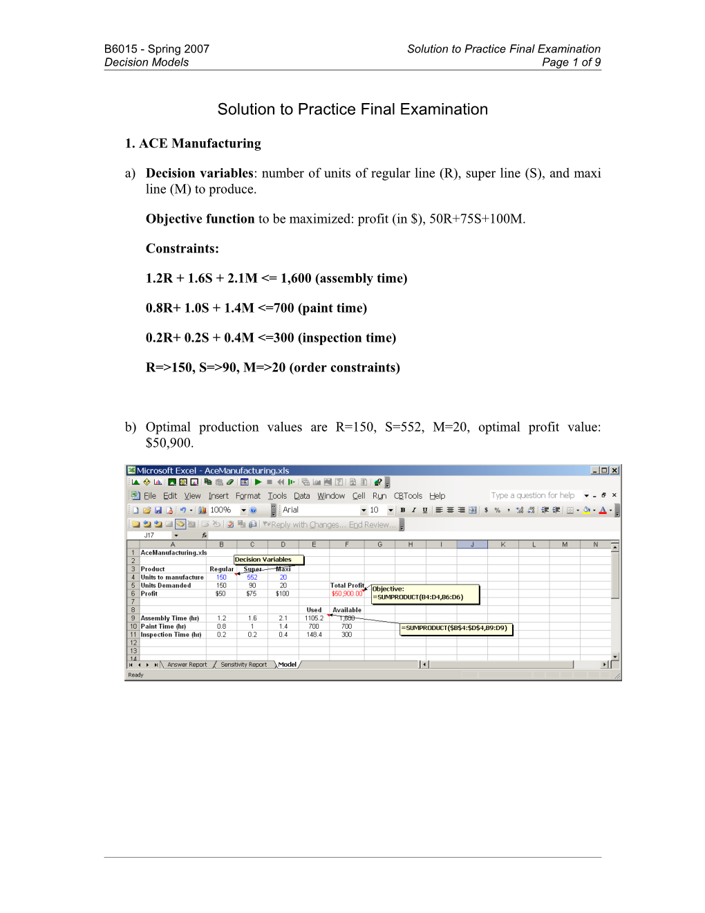 B6015 Final Exam Spring 1998