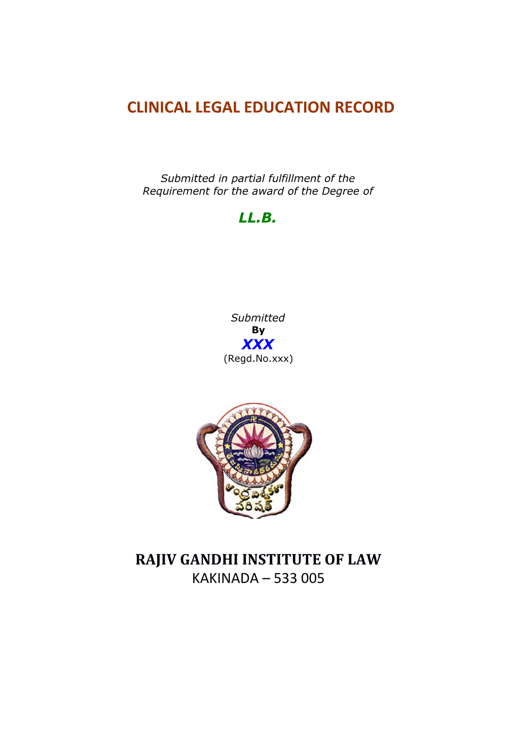 Clinical Legal Education Record