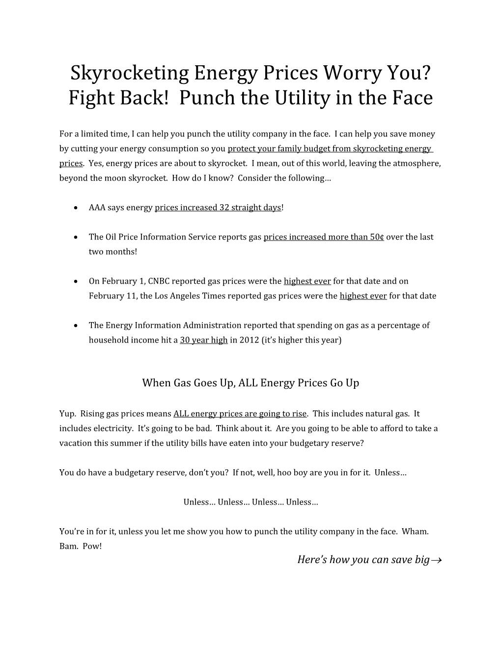 AAA Says Energy Prices Increased 32 Straight Days!