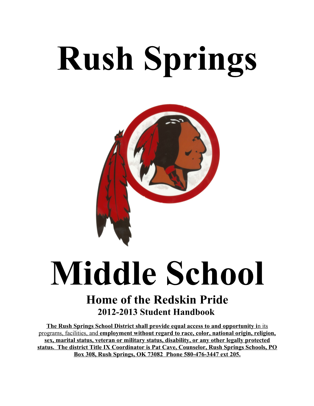 Rush Springs High School Students