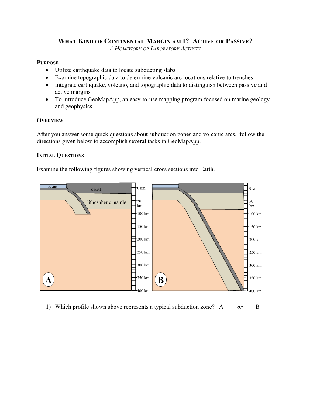 Draw a Cross Section Along the Line of Section (B-B ) As Shown on the Following Map