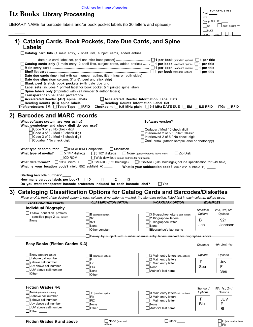 Medialog Order Form PDF Generated