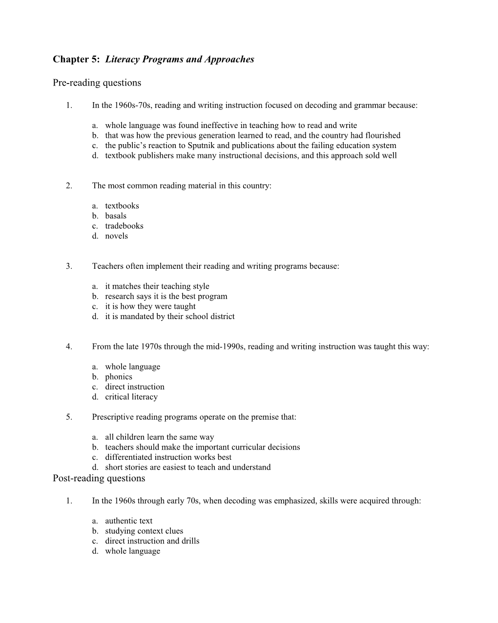 Chapter 4 Theories of Literacy Development