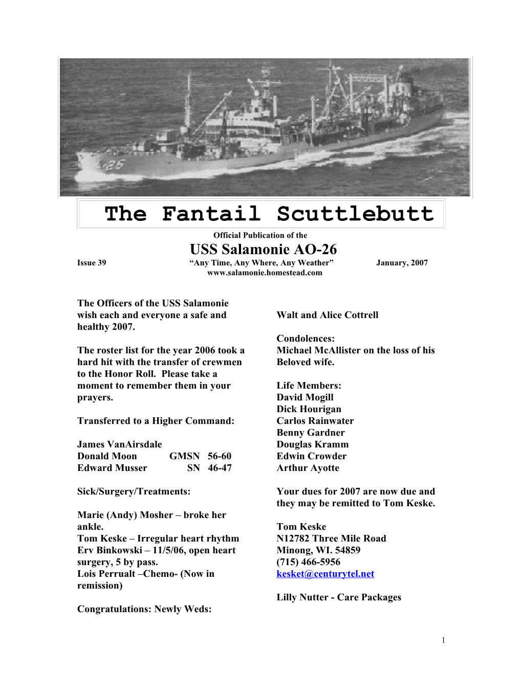 The Fantail Scuttlebutt s3